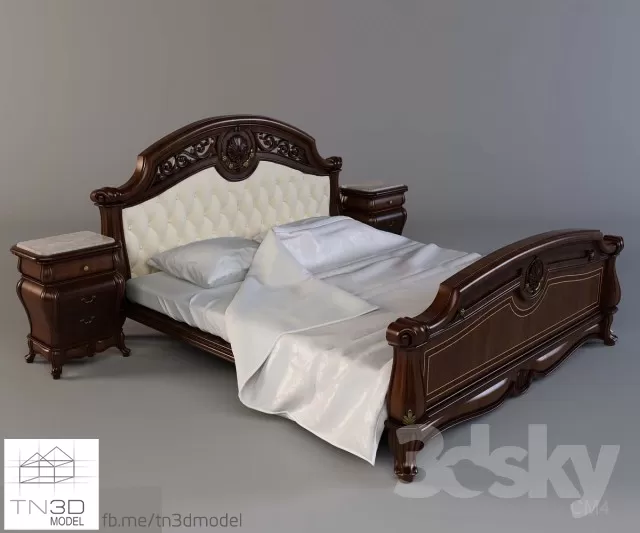 CLASSIC BED – 3D MODELS – 3DSKY – 003 CLASSIC BED – 3D MODELS – 3DSKY – 003