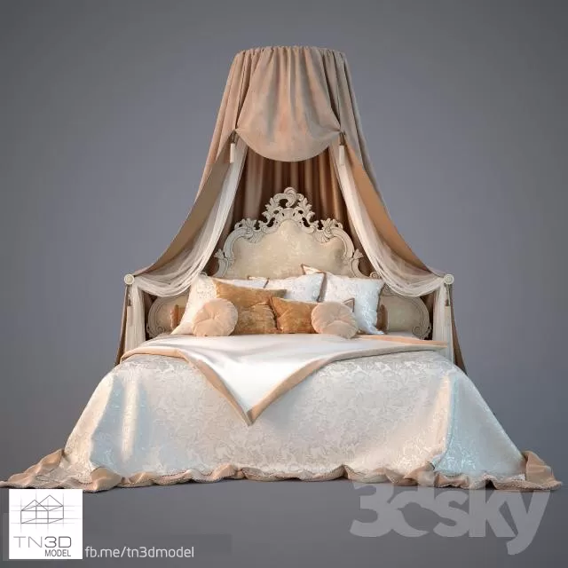 CLASSIC BED – 3D MODELS – 3DSKY – 011 CLASSIC BED – 3D MODELS – 3DSKY – 011