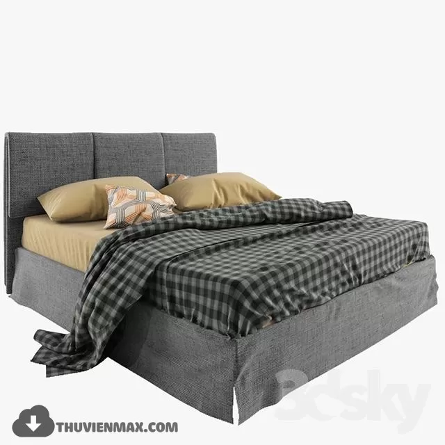 MODERN BED – 3D MODELS – 3DSKY – 001 MODERN BED – 3D MODELS – 3DSKY – 001