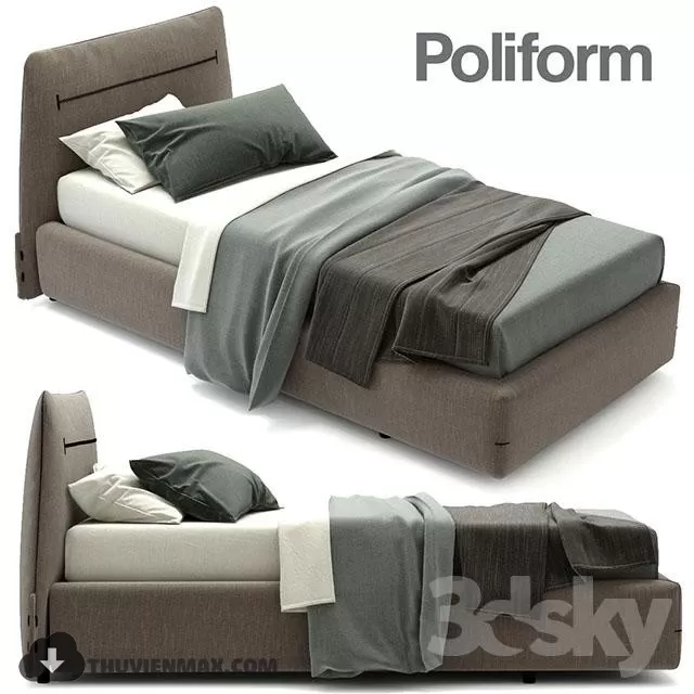 MODERN BED – 3D MODELS – 3DSKY – 008 MODERN BED – 3D MODELS – 3DSKY – 008