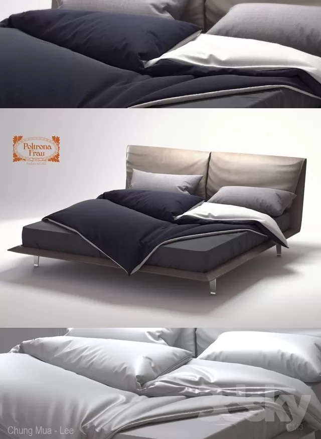 MODERN BED – 3D MODELS – 3DSKY – 012 MODERN BED – 3D MODELS – 3DSKY – 012