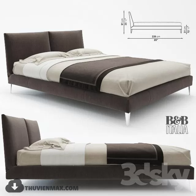 MODERN BED – 3D MODELS – 3DSKY – 014 MODERN BED – 3D MODELS – 3DSKY – 014