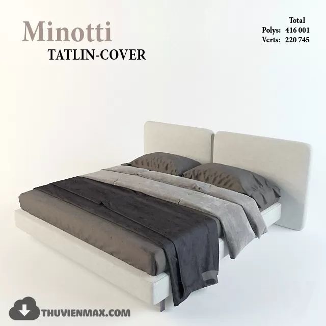 MODERN BED – 3D MODELS – 3DSKY – 018 MODERN BED – 3D MODELS – 3DSKY – 018