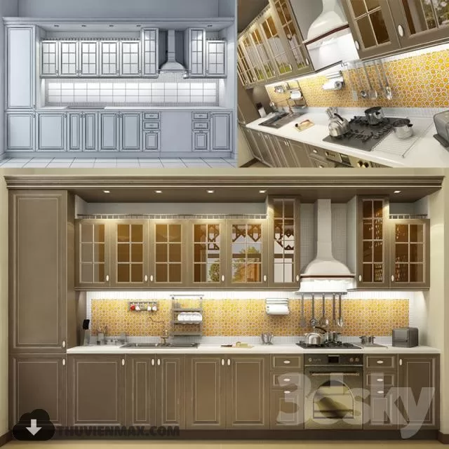 KITCHEN CABINETES – 3D MODELS – 004 KITCHEN CABINETES – 3D MODELS – 004