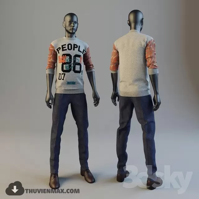 MANNEQUINS 3D MODELS – 3DSKY – 007 MANNEQUINS 3D MODELS – 3DSKY – 007