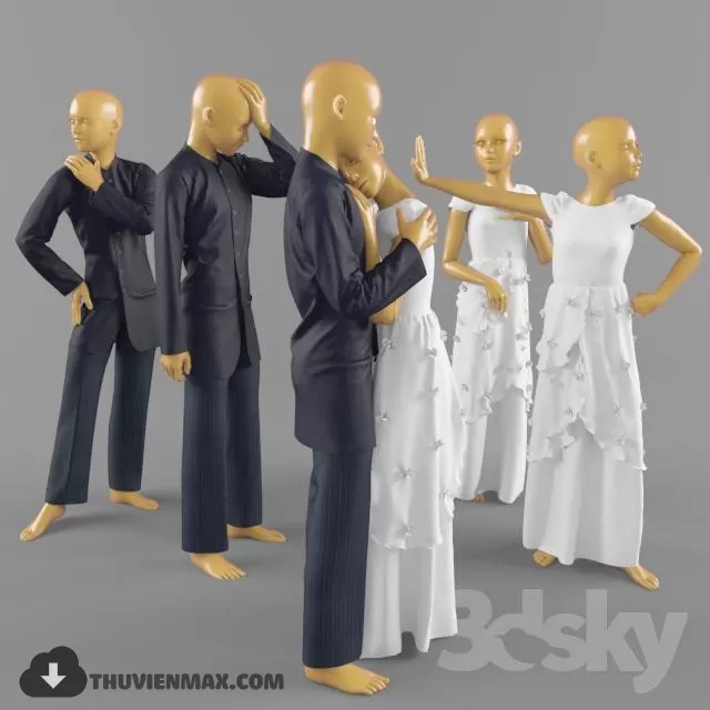 MANNEQUINS 3D MODELS – 3DSKY – 010 MANNEQUINS 3D MODELS – 3DSKY – 010