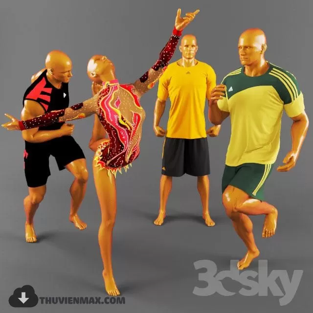 MANNEQUINS 3D MODELS – 3DSKY – 013 MANNEQUINS 3D MODELS – 3DSKY – 013