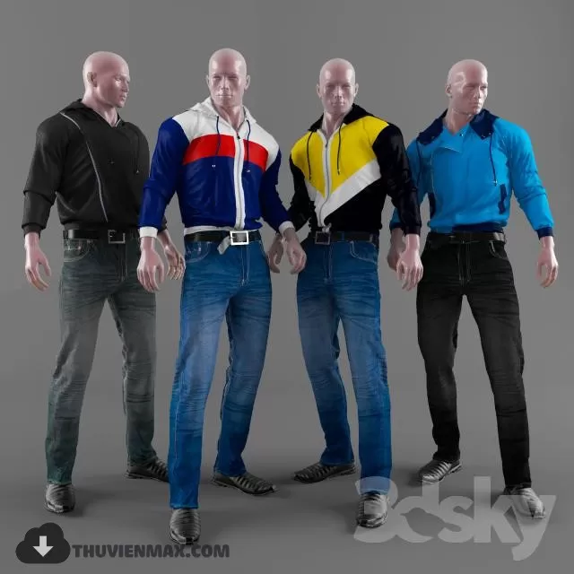 MANNEQUINS 3D MODELS – 3DSKY – 020 MANNEQUINS 3D MODELS – 3DSKY – 020