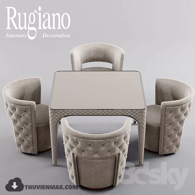 CLASSIC TABLES AND CHAIRS – 3D MODELS – 002 CLASSIC TABLES AND CHAIRS – 3D MODELS – 002