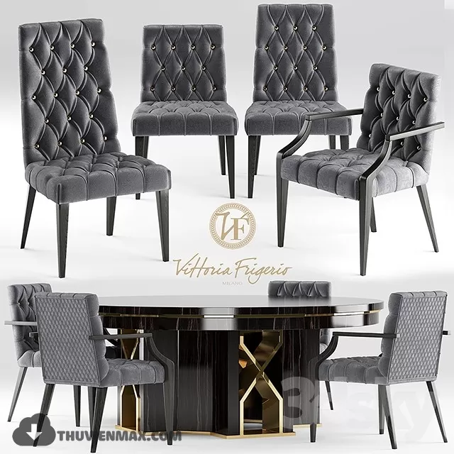 CLASSIC TABLES AND CHAIRS – 3D MODELS – 010 CLASSIC TABLES AND CHAIRS – 3D MODELS – 010