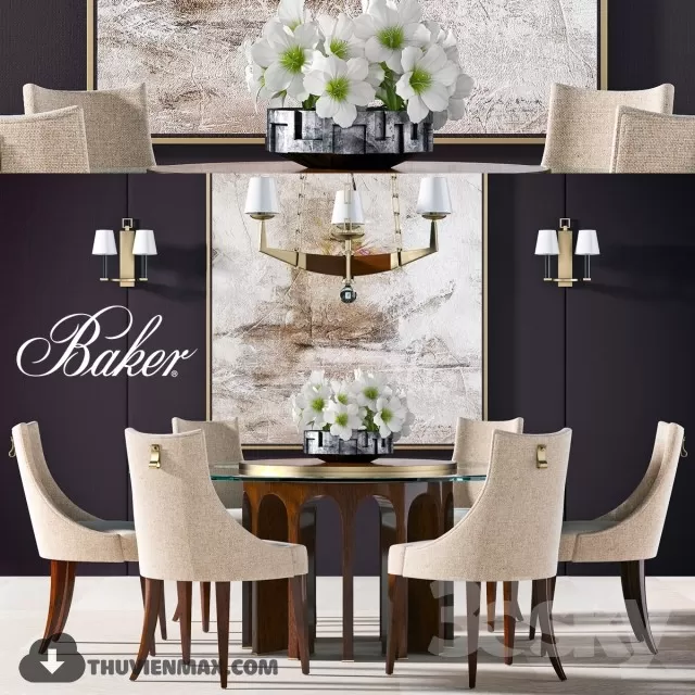 CLASSIC TABLES AND CHAIRS – 3D MODELS – 012 CLASSIC TABLES AND CHAIRS – 3D MODELS – 012