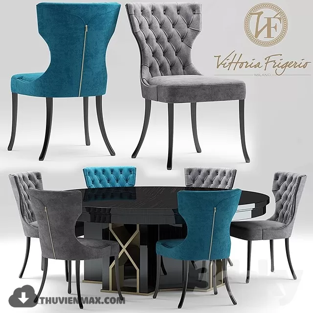 CLASSIC TABLES AND CHAIRS – 3D MODELS – 014 CLASSIC TABLES AND CHAIRS – 3D MODELS – 014