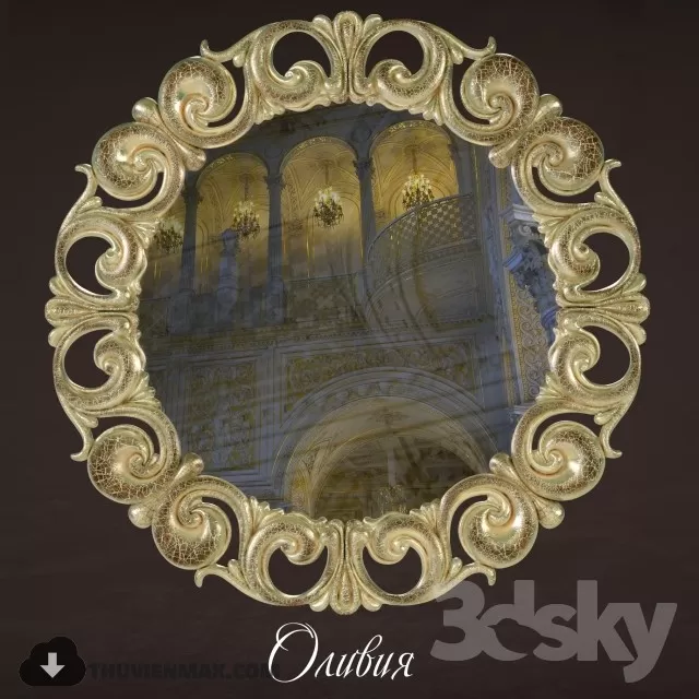 CLASSIC MIRRORS – 3DMODEL – 3DSKY – 015 CLASSIC MIRRORS – 3DMODEL – 3DSKY – 015