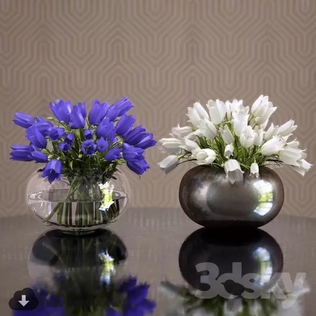 FLOWER POTS – 3DMODELS – 3DSKY – 002 FLOWER POTS – 3DMODELS – 3DSKY – 002