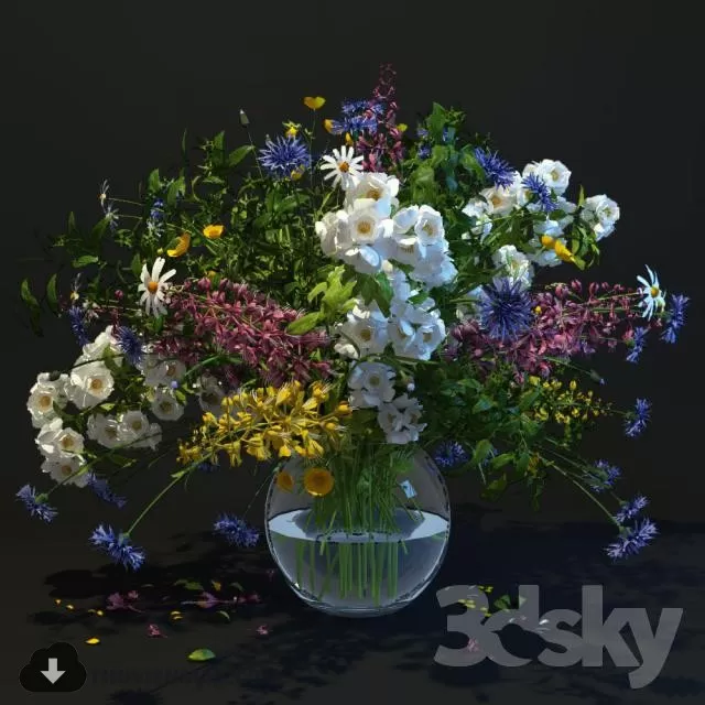 FLOWER POTS – 3DMODELS – 3DSKY – 004 FLOWER POTS – 3DMODELS – 3DSKY – 004