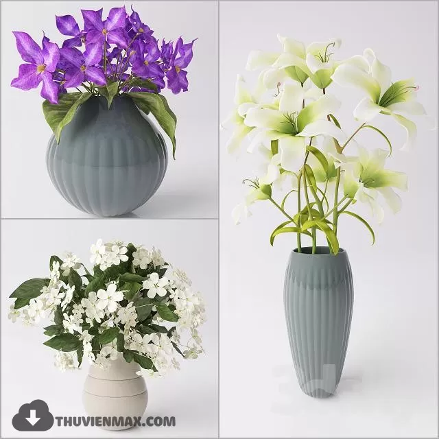 FLOWER POTS – 3DMODELS – 3DSKY – 006 FLOWER POTS – 3DMODELS – 3DSKY – 006