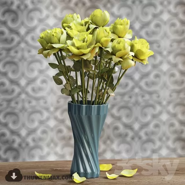 FLOWER POTS – 3DMODELS – 3DSKY – 013 FLOWER POTS – 3DMODELS – 3DSKY – 013