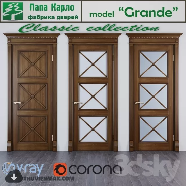 CLASSIC DOORS – 3DMODEL – 016 CLASSIC DOORS – 3DMODEL – 016
