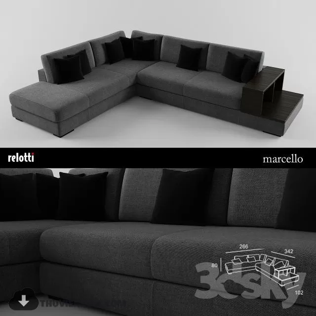 MODERN SOFA L TYPE – 3DMODELS – 019 MODERN SOFA L TYPE – 3DMODELS – 019