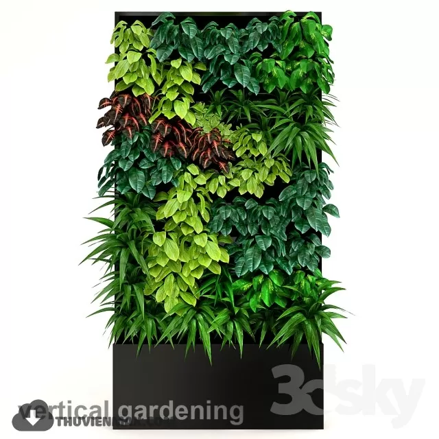 WALL PLANTS – 3DMODEL – 09 WALL PLANTS – 3DMODEL – 09