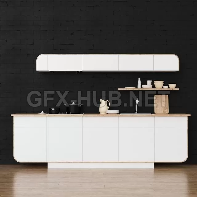 01 KITCHEN 3d Model – 200009