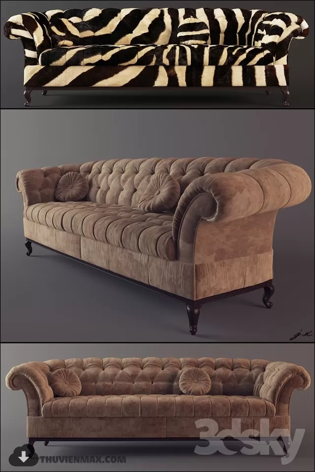 CLASSIC SOFAS – 3DMODEL – 04 CLASSIC SOFAS – 3DMODEL – 04
