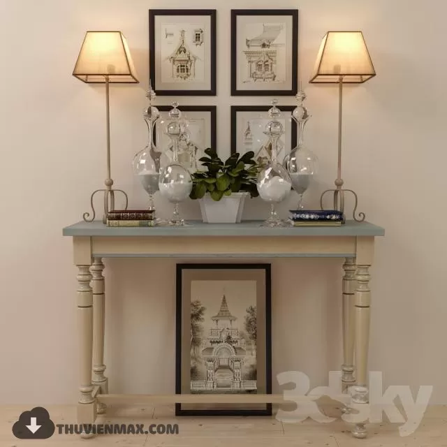 CLASSIC CONSOLE TABLES – 3DMODEL – 03 CLASSIC CONSOLE TABLES – 3DMODEL – 03