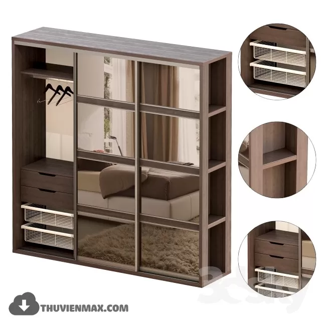 MODERN WARDROBES – 3D MODELS – 12 MODERN WARDROBES – 3D MODELS – 12