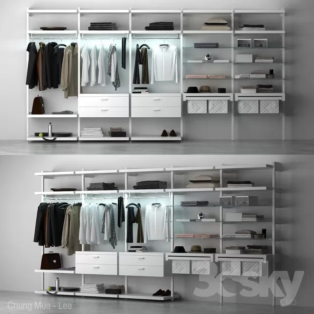 MODERN WARDROBES – 3D MODELS – 17 MODERN WARDROBES – 3D MODELS – 17