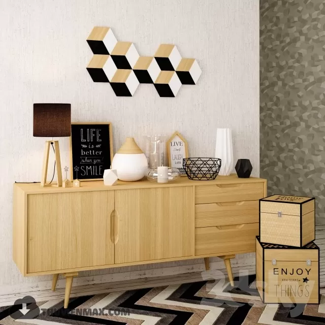 MODERN SIDEBOARDS 3D MODEL – 09 MODERN SIDEBOARDS 3D MODEL – 09