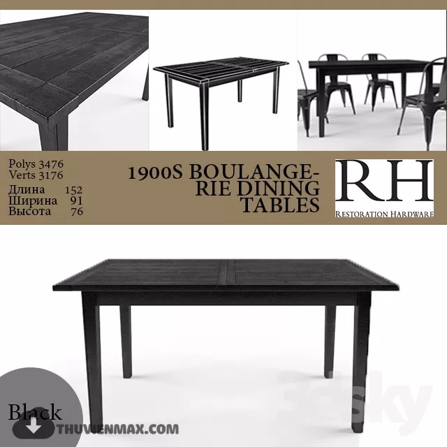 MODERN DINING TABLE – 3D MODEL – 12 MODERN DINING TABLE – 3D MODEL – 12
