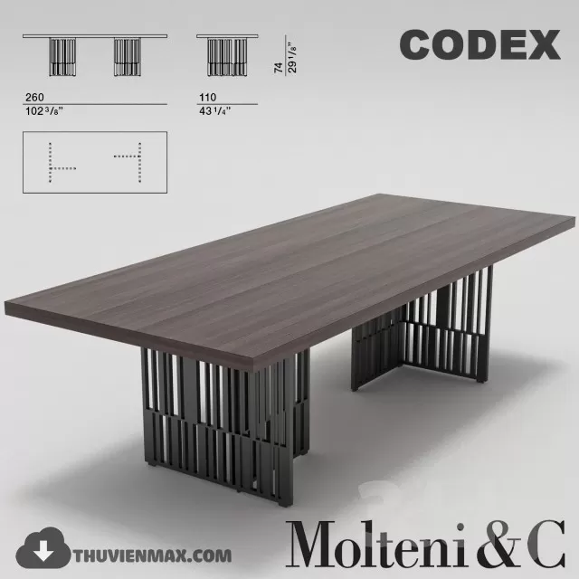MODERN DINING TABLE – 3D MODEL – 13 MODERN DINING TABLE – 3D MODEL – 13