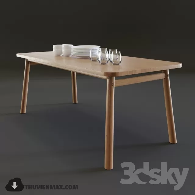 MODERN DINING TABLE – 3D MODEL – 14 MODERN DINING TABLE – 3D MODEL – 14