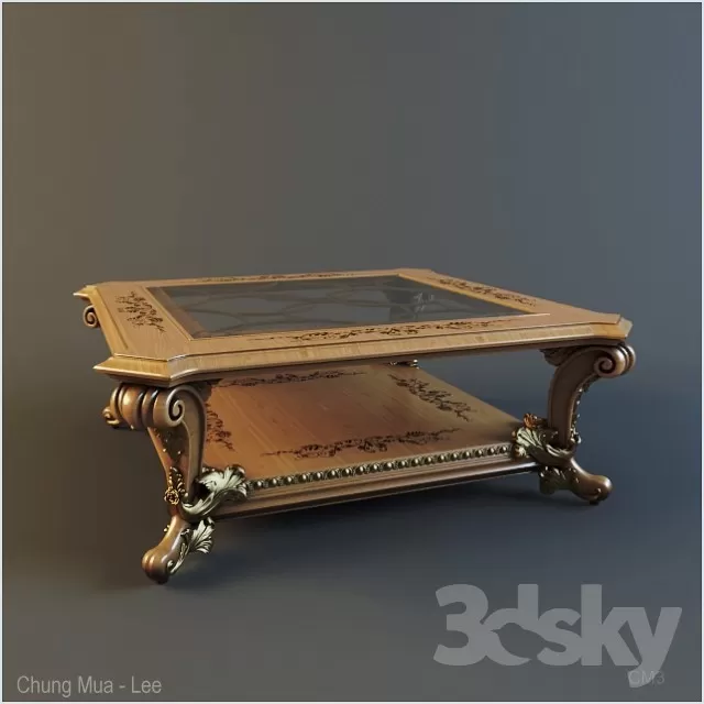 CLASSIC COFFEE TABLE – 3DMODEL – 04 CLASSIC COFFEE TABLE – 3DMODEL – 04