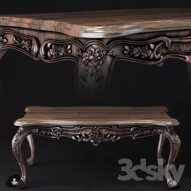 CLASSIC COFFEE TABLE – 3DMODEL – 06 CLASSIC COFFEE TABLE – 3DMODEL – 06