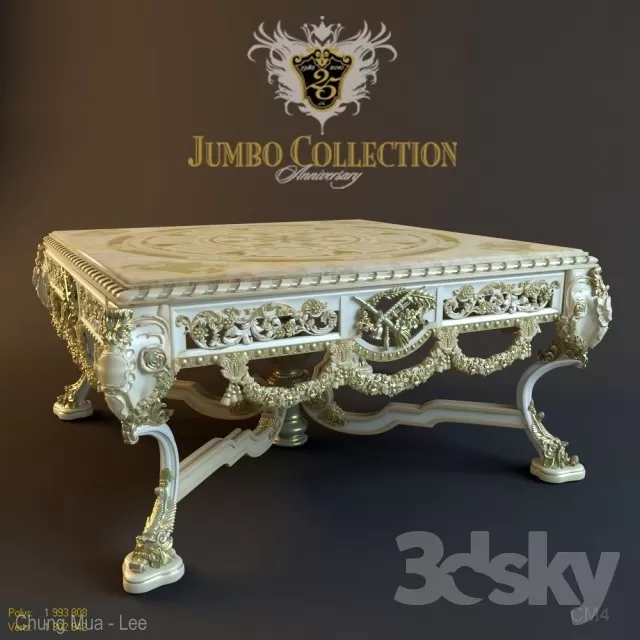 CLASSIC COFFEE TABLE – 3DMODEL – 13 CLASSIC COFFEE TABLE – 3DMODEL – 13