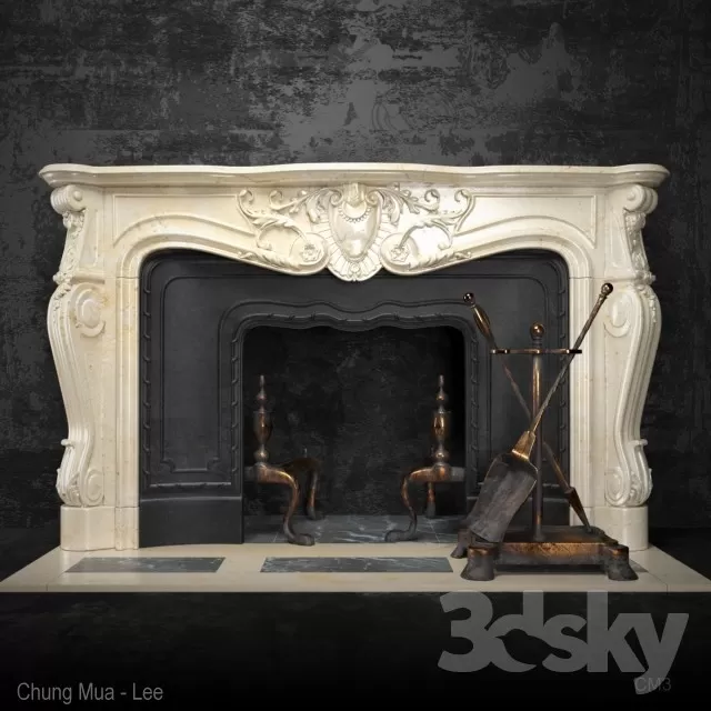 CLASSIC FIRE PLACE – 3D MODELS – 01 CLASSIC FIRE PLACE – 3D MODELS – 01