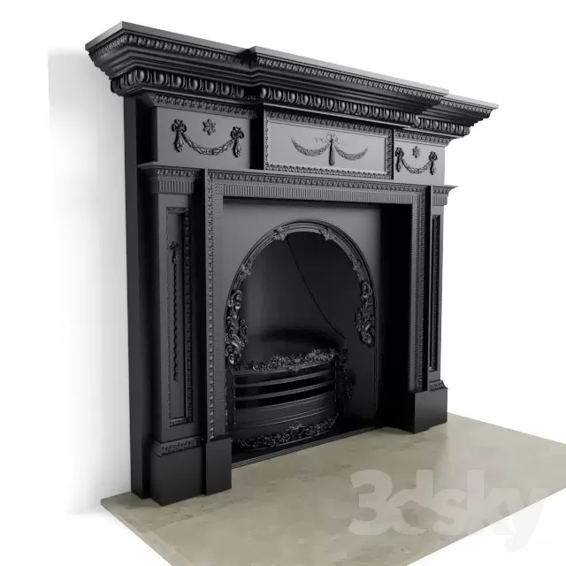 CLASSIC FIRE PLACE – 3D MODELS – 02 CLASSIC FIRE PLACE – 3D MODELS – 02