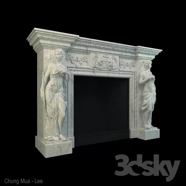 CLASSIC FIRE PLACE – 3D MODELS – 07 CLASSIC FIRE PLACE – 3D MODELS – 07