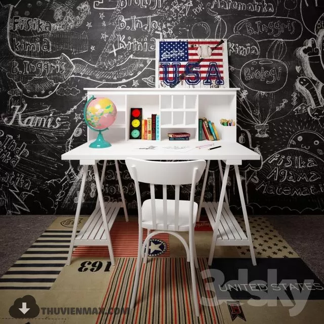 MODERN DESKS – 3D MODEL – 01 MODERN DESKS – 3D MODEL – 01