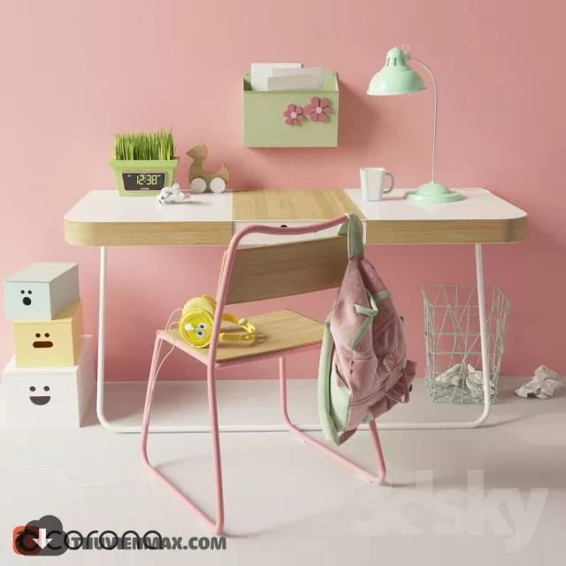 MODERN DESKS – 3D MODEL – 08 MODERN DESKS – 3D MODEL – 08