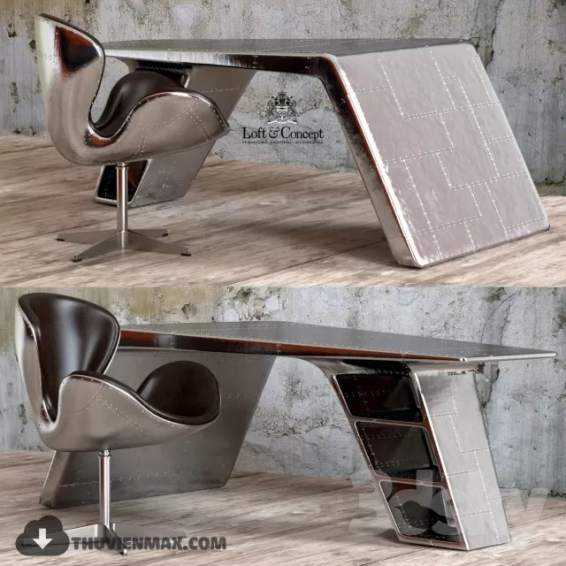 MODERN DESKS – 3D MODEL – 13 MODERN DESKS – 3D MODEL – 13