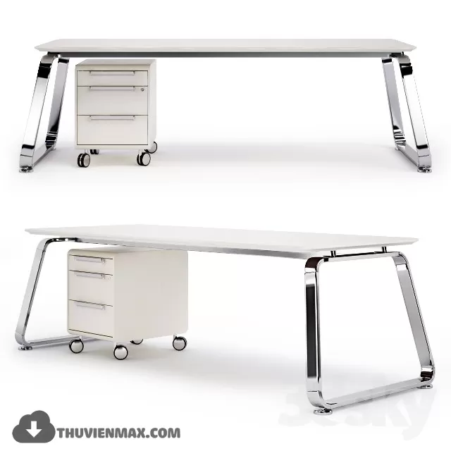MODERN DESKS – 3D MODEL – 15 MODERN DESKS – 3D MODEL – 15