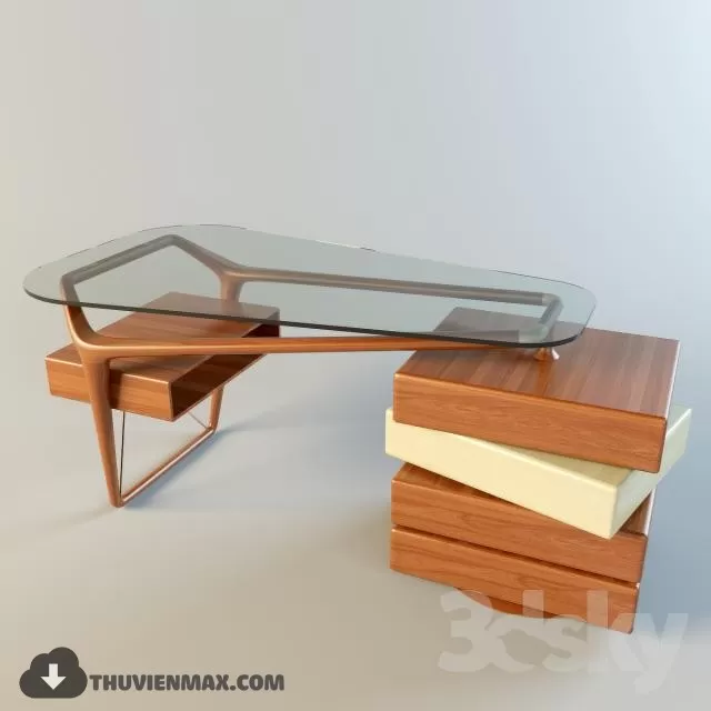 MODERN DESKS – 3D MODEL – 17 MODERN DESKS – 3D MODEL – 17