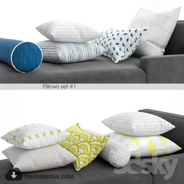 PILLOWS – 3DMODEL – 06 PILLOWS – 3DMODEL – 06