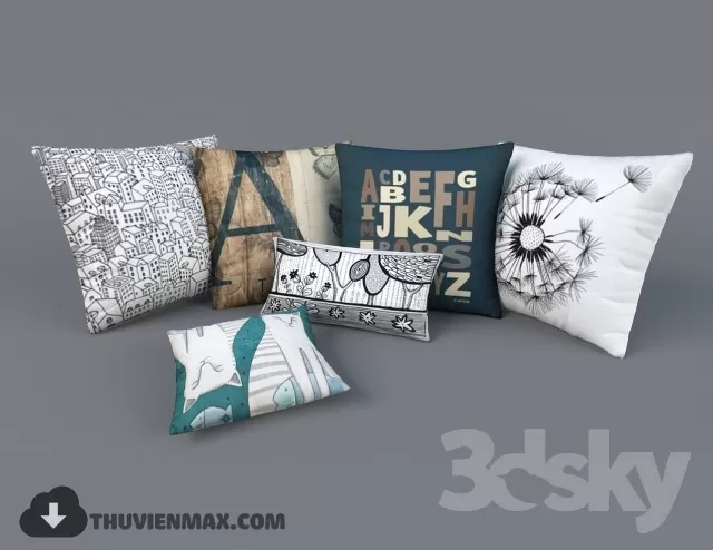 PILLOWS – 3DMODEL – 13 PILLOWS – 3DMODEL – 13