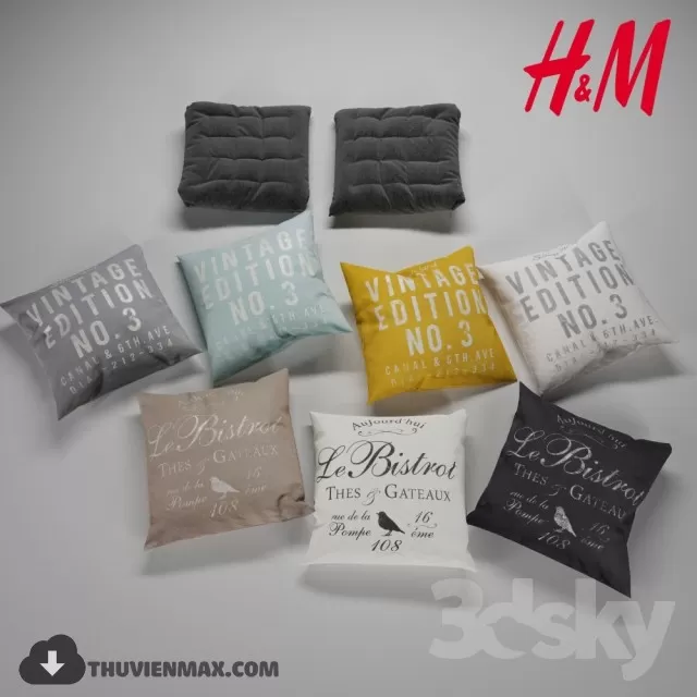 PILLOWS – 3DMODEL – 18 PILLOWS – 3DMODEL – 18