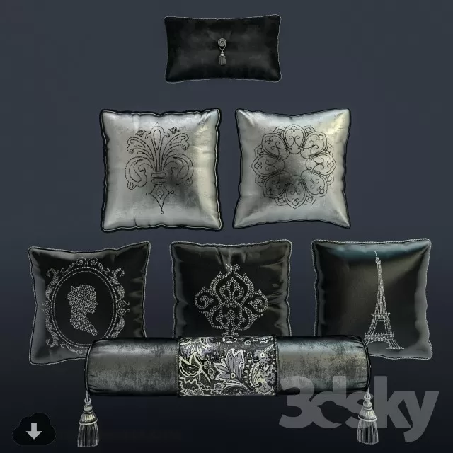 PILLOWS – 3DMODEL – 19 PILLOWS – 3DMODEL – 19