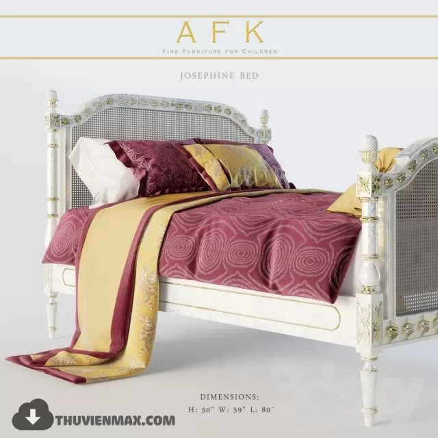 CLASSIC BED – 3DMODELS – 09 CLASSIC BED – 3DMODELS – 09