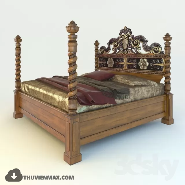 CLASSIC BED – 3DMODELS – 15 CLASSIC BED – 3DMODELS – 15